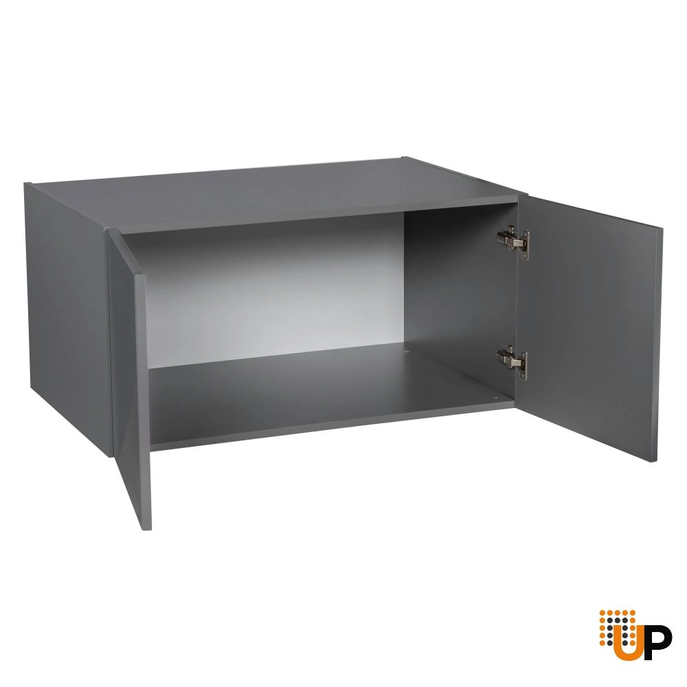 24" x 15" Wall Cabinet-Double Door-with Grey Gloss door photo#2