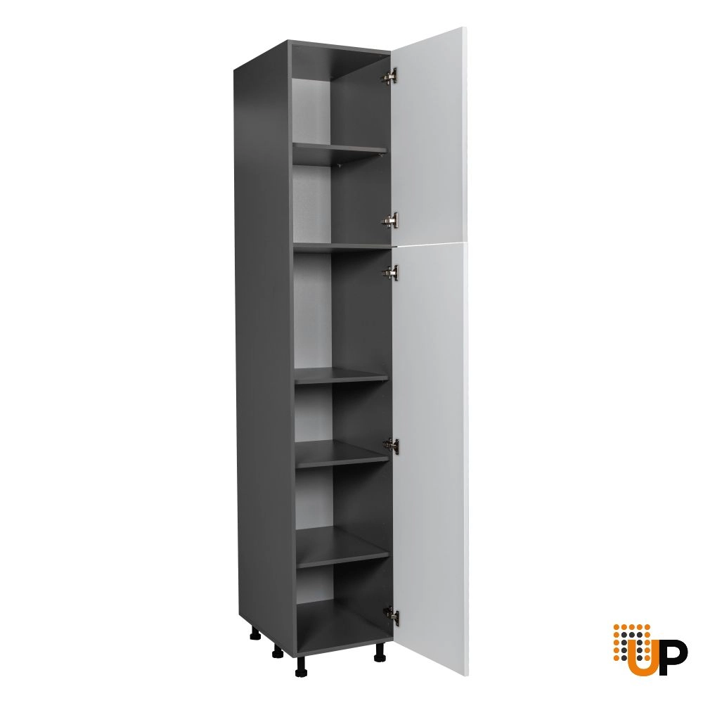 18" x 90" Utility Cabinet-Double Door-with White Gloss door photo#2