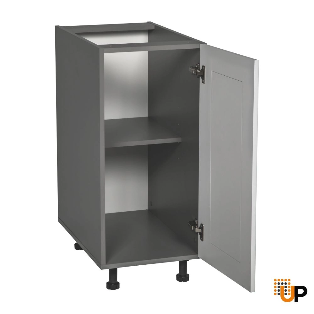 24" Base Cabinet High Single Door with Shaker White Matte door photo#2