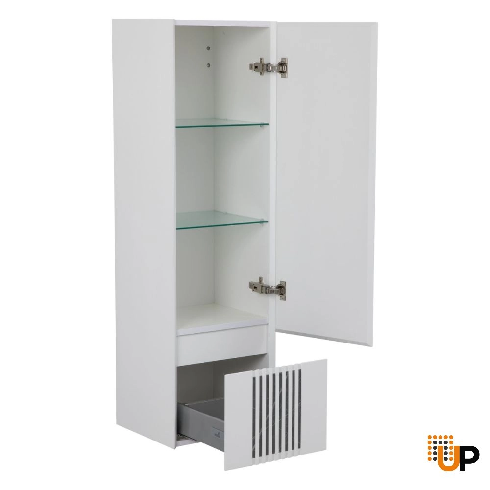 Side Vanity Cabinet MANHATTAN Collection White Color 14" photo#2