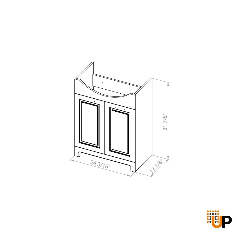 Modern Free Standing Bathroom Vanity with Washbasin | Classic White Matte Collection | Non-Toxic Fire-Resistant MDF photo#7
