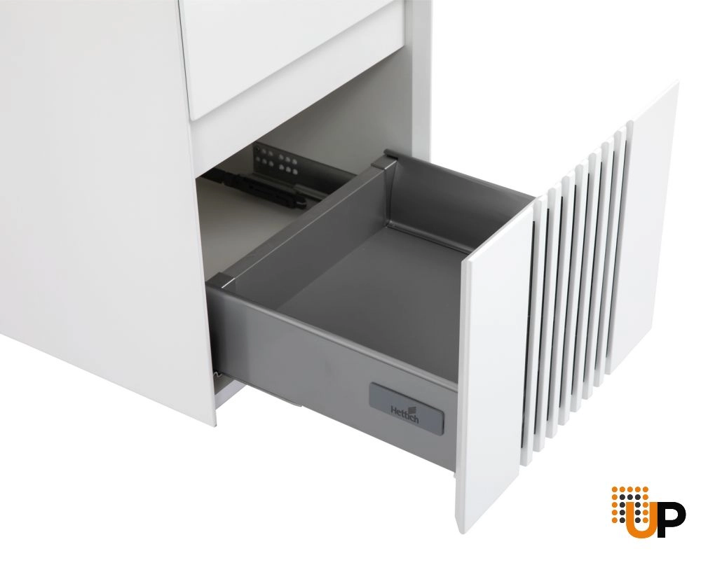 Side Vanity Cabinet MANHATTAN Collection White Color 14" photo#4