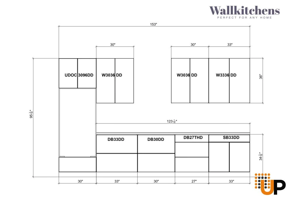 Kitchen Interno Collection White Color 3D Surface Base Size 12Ft Wide photo#5
