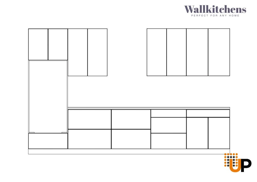 Kitchen Interno Collection White Color 3D Surface Base Size 12Ft Wide photo#6