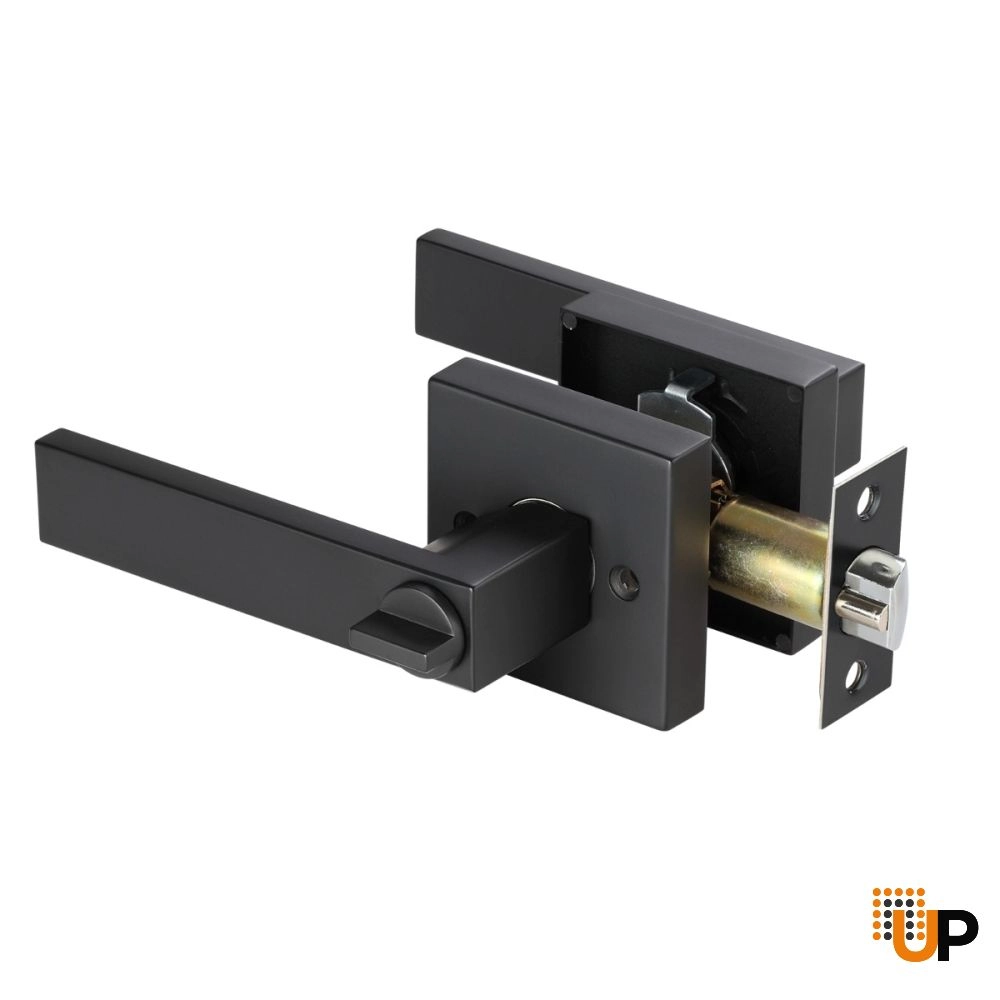 Modern Square Matte Black Entry (key lock) photo#2