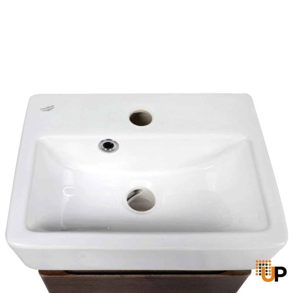 Modern Wall-Mounted Bathroom MINI-Vanity with Washbasin | Comfort Rosewood Collection | Non-Toxic Fire-Resistant MDF photo#7