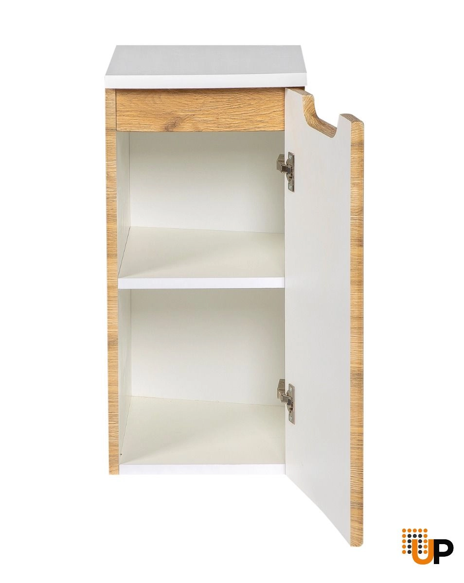 Side Vanity Cabinet Delux Collection Teak Natural Color 12" - Left photo#3