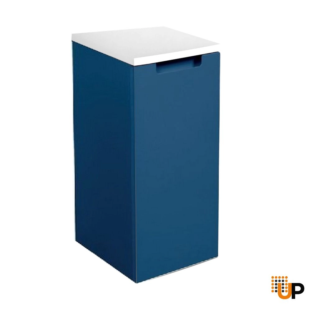 Side Vanity Cabinet Delux Collection Blue Matt Color 12" - Left photo#1