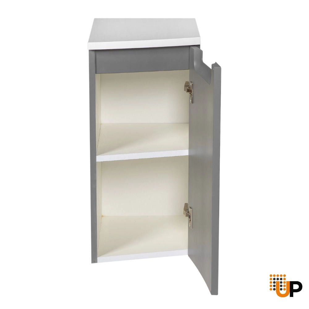 Side Vanity Cabinet Delux Collection Gray Matt Color 12" - Left photo#3