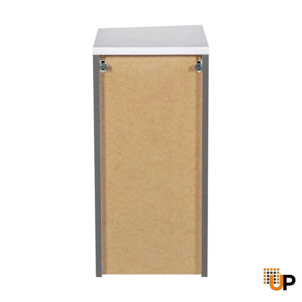 Side Vanity Cabinet Delux Collection Gray Matt Color 12" - Left photo#6