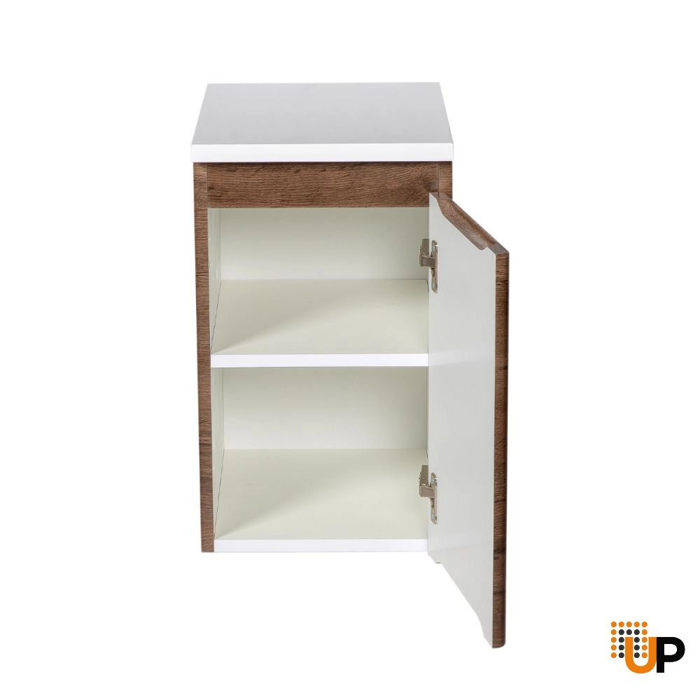 Side Vanity Cabinet WAVE Collection Rosewood Color 12" photo#3