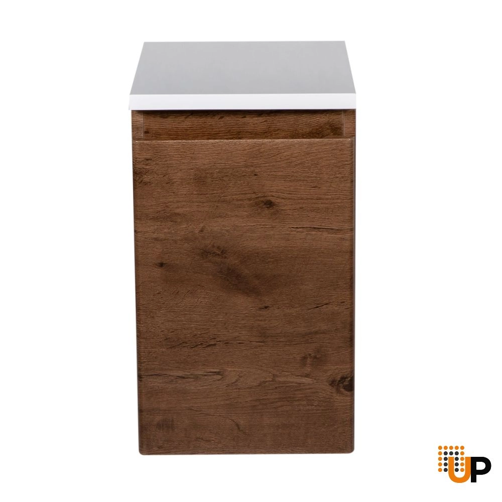 Side Vanity Cabinet WAVE Collection Rosewood Color 12" photo#4