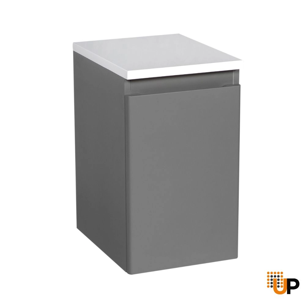 Side Vanity Cabinet COMFORT Collection Gray Matt Color 12" photo#1