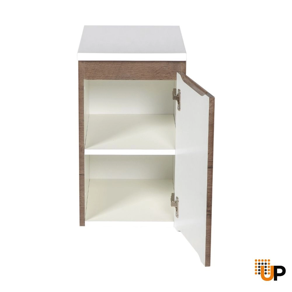 Side Vanity Cabinet WAVE Collection Rosewood Color 12" photo#3