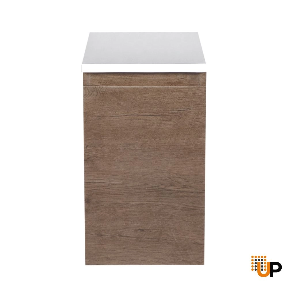 Side Vanity Cabinet WAVE Collection Rosewood Color 12" photo#5
