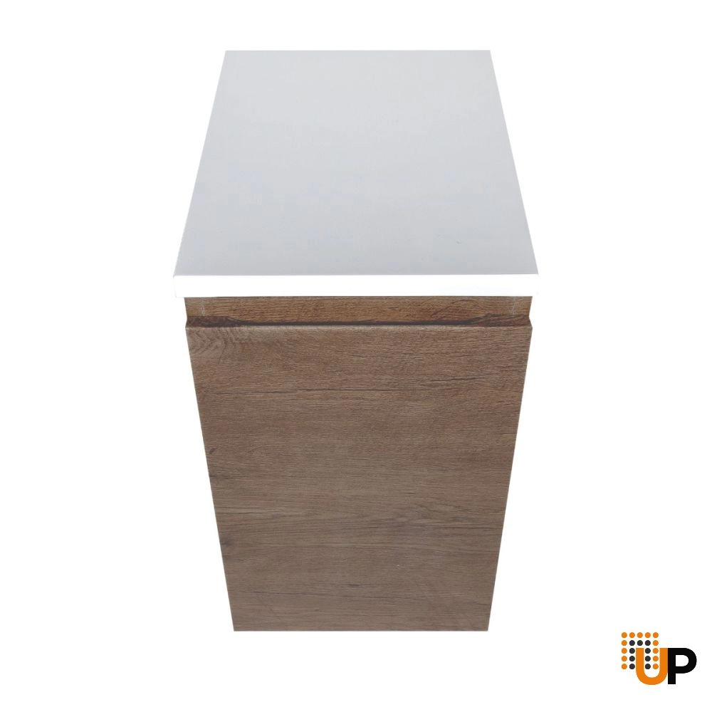 Side Vanity Cabinet WAVE Collection Rosewood Color 12" photo#4