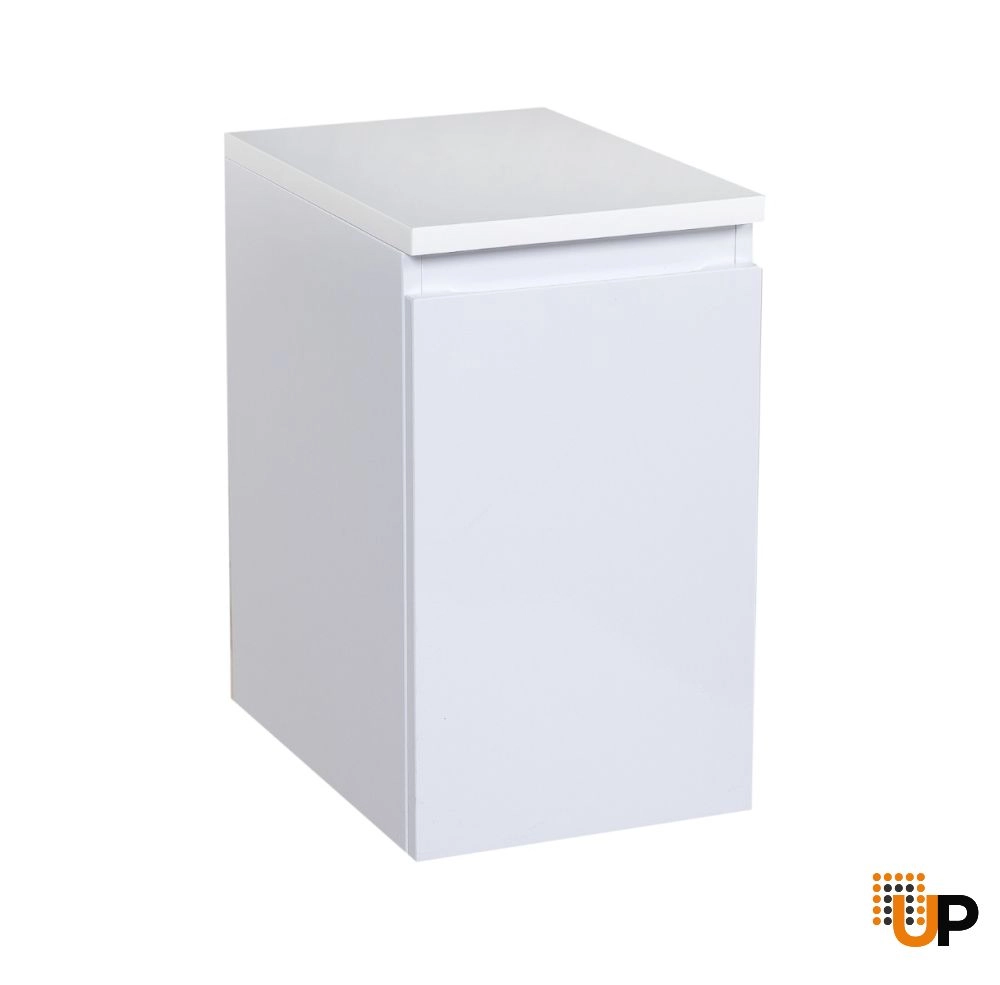 Side Vanity Cabinet COMFORT Collection White High Gloss Color 12" photo#1