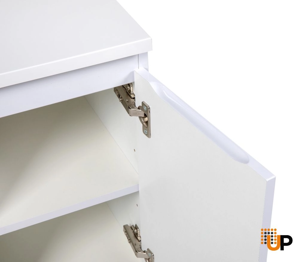 Side Vanity Cabinet COMFORT Collection White High Gloss Color 12" photo#5