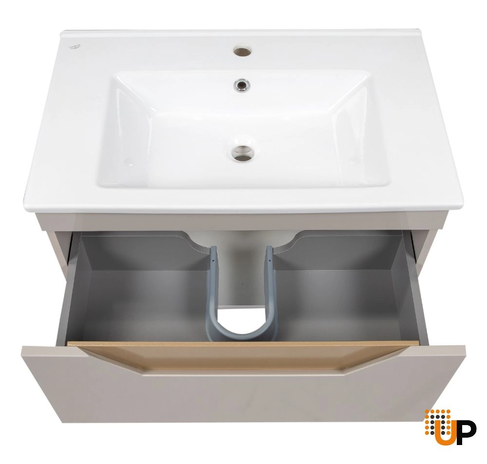 Modern Wall-Mount Bathroom Vanity with Washbasin | Troy Mocha  Collection | Non-Toxic Fire-Resistant MDF-30" photo#6