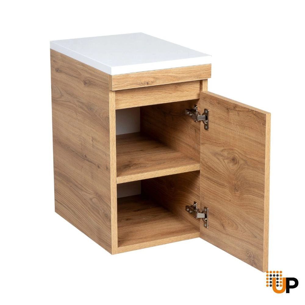 Side Vanity Cabinet NIAGARA Collection Teak Natural Color 12" photo#2