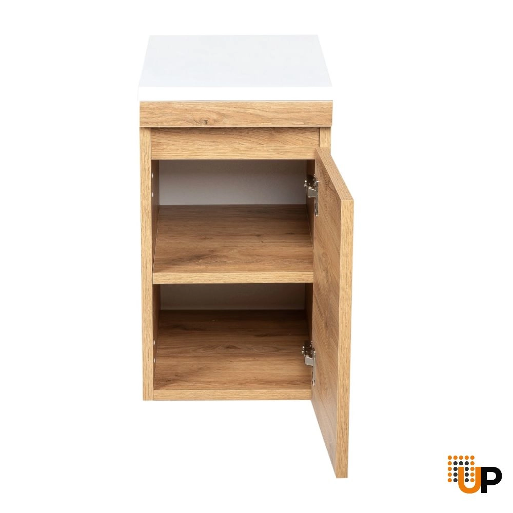Side Vanity Cabinet NIAGARA Collection Teak Natural Color 12" photo#3