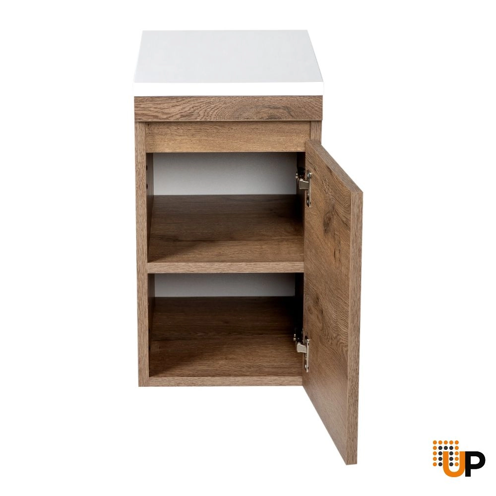 Side Vanity Cabinet NIAGARA Collection Rosewood Color 12" photo#3