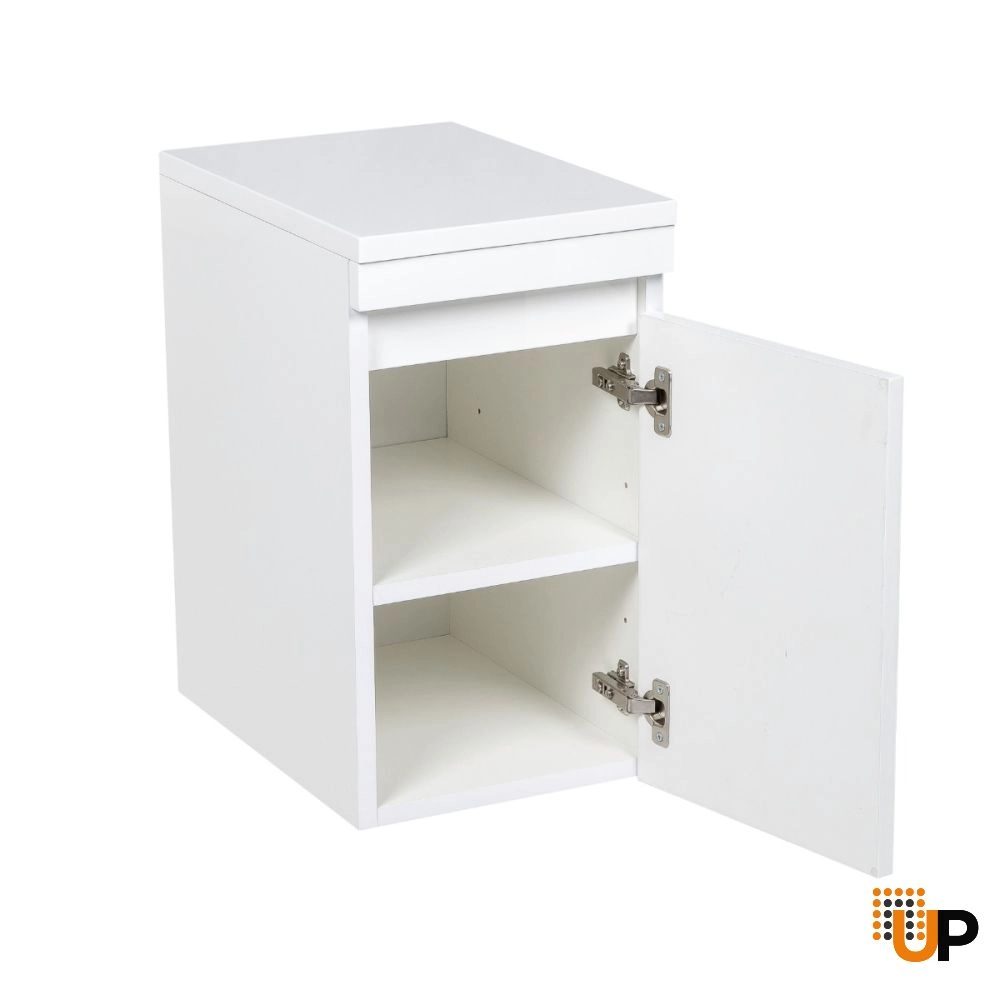Side Vanity Cabinet NIAGARA Collection White High Gloss Color 12" photo#2