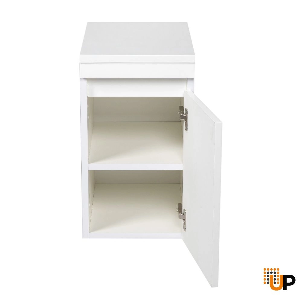 Side Vanity Cabinet NIAGARA Collection White High Gloss Color 12" photo#3