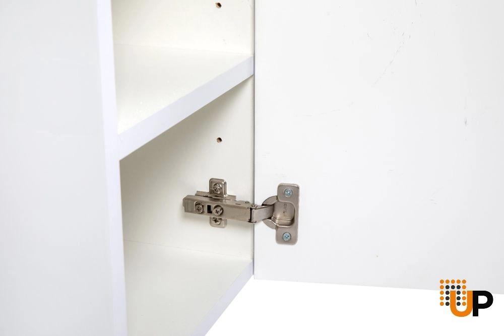 Side Vanity Cabinet COMFORT Collection White High Gloss Color 12" photo#6