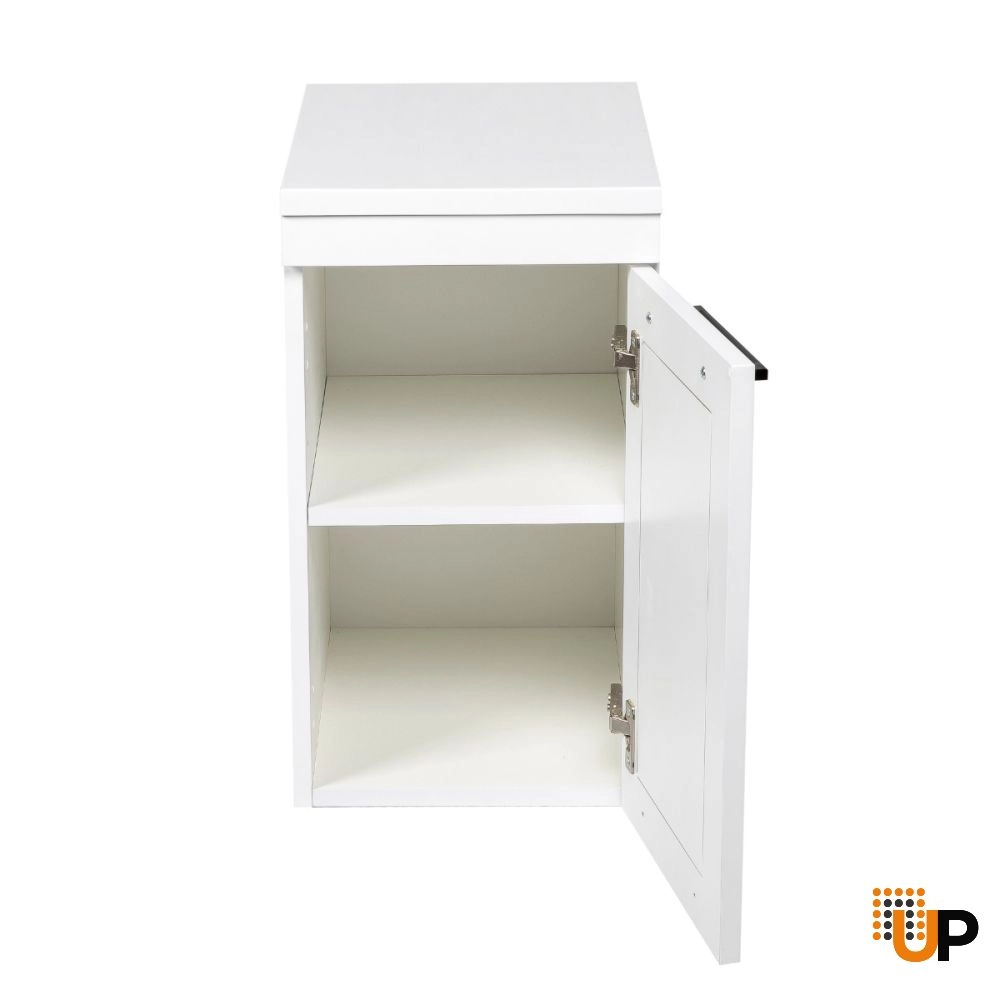 Side Vanity Cabinet Palm Beach Collection White Matt Gloss Color 12" photo#6