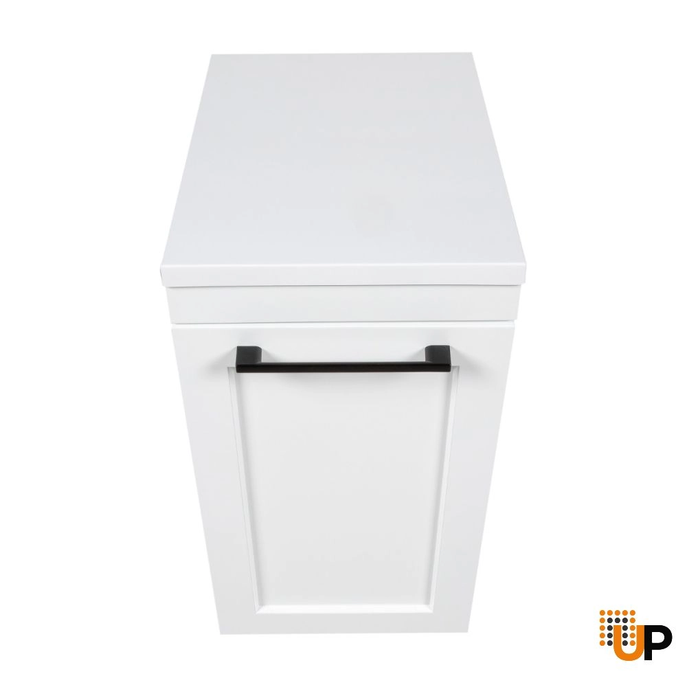 Side Vanity Cabinet Palm Beach Collection White Matt Gloss Color 12" photo#2