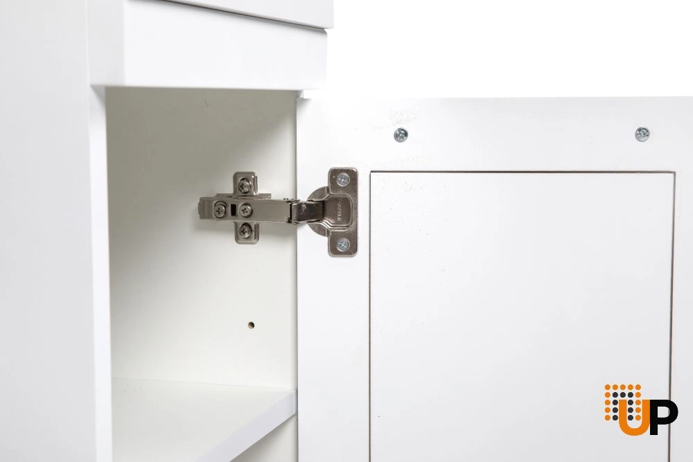 Side Vanity Cabinet Palm Beach Collection White Matt Gloss Color 12" photo#4