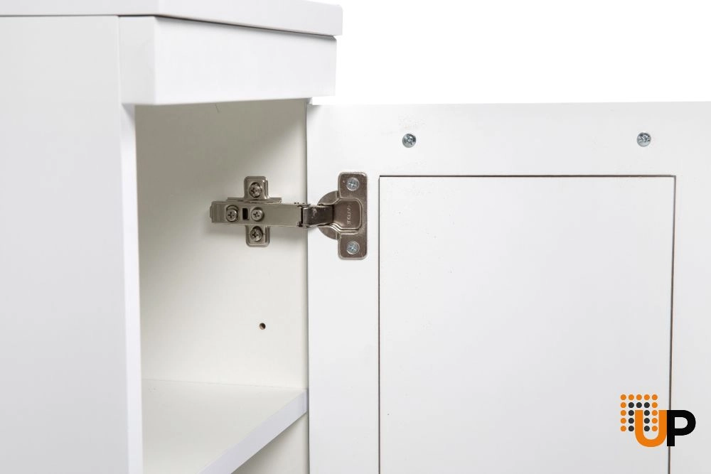 Side Vanity Cabinet Palm Beach Collection White Matt Gloss Color 12" photo#5