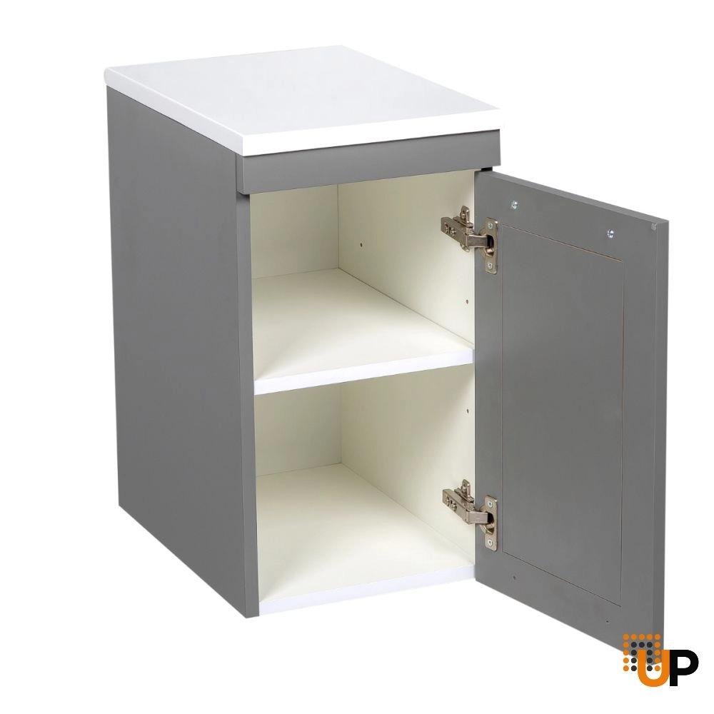Side Vanity Cabinet Palm Beach Collection Gray Matt Color 12" photo#2