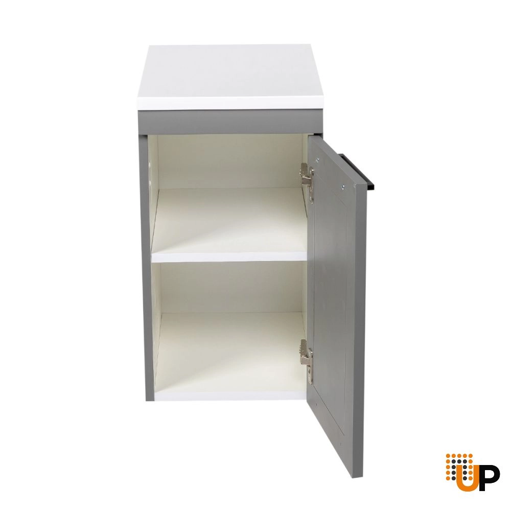 Side Vanity Cabinet Palm Beach Collection Gray Matt Color 12" photo#3
