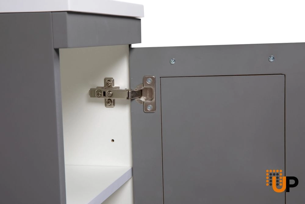 Side Vanity Cabinet Palm Beach Collection Gray Matt Color 12" photo#6