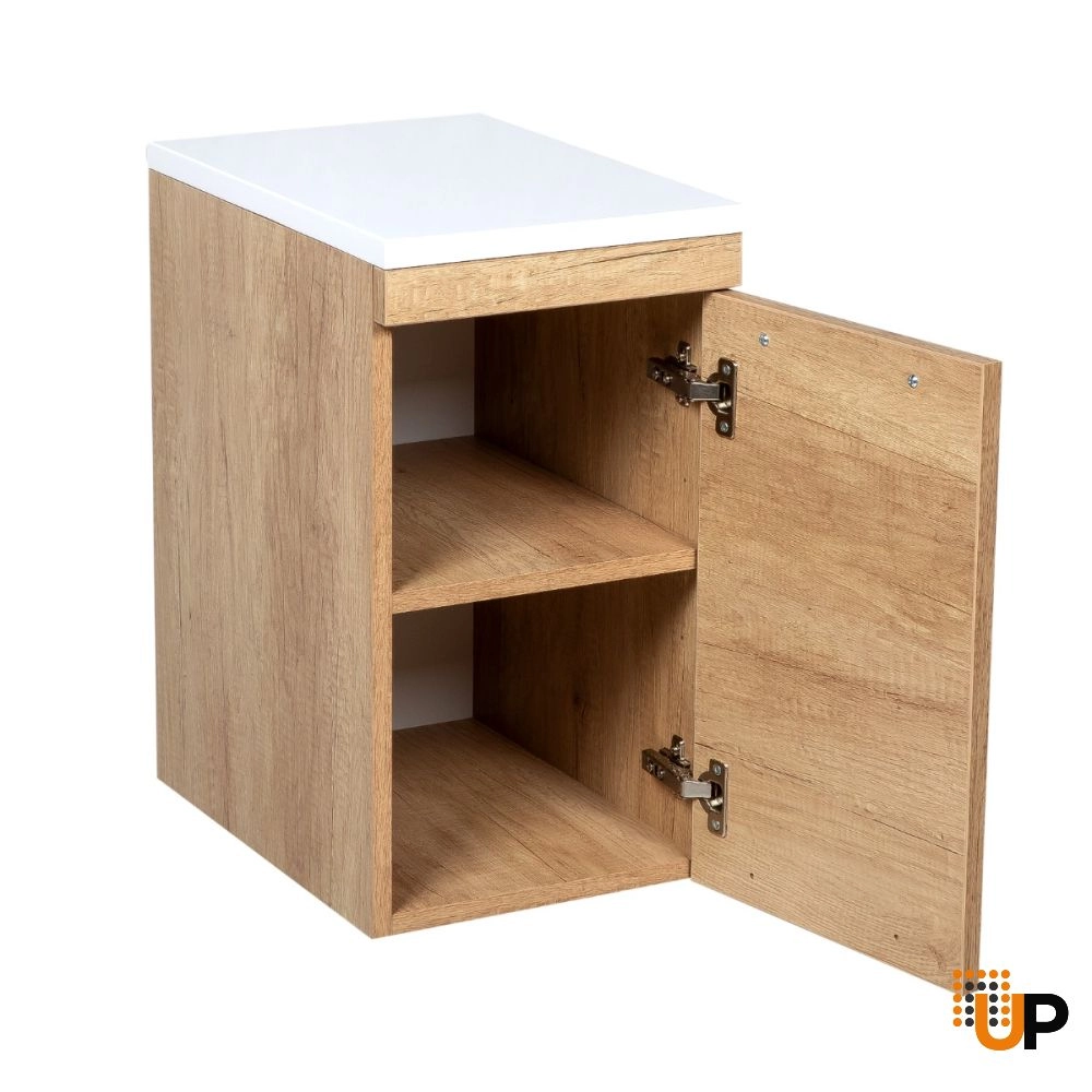 Side Vanity Cabinet Palm Beach Collection Teak Natural Color 12" photo#2