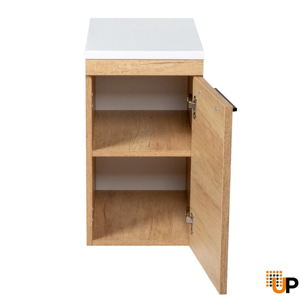 Side Vanity Cabinet Palm Beach Collection Teak Natural Color 12" photo#3