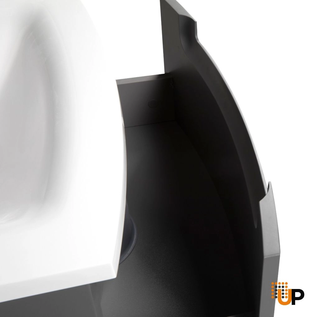 Modern Wall-Mount Bathroom Vanity with Washbasin | Delux Gray Matte Collection | Non-Toxic Fire-Resistant MDF-22,5" photo#6