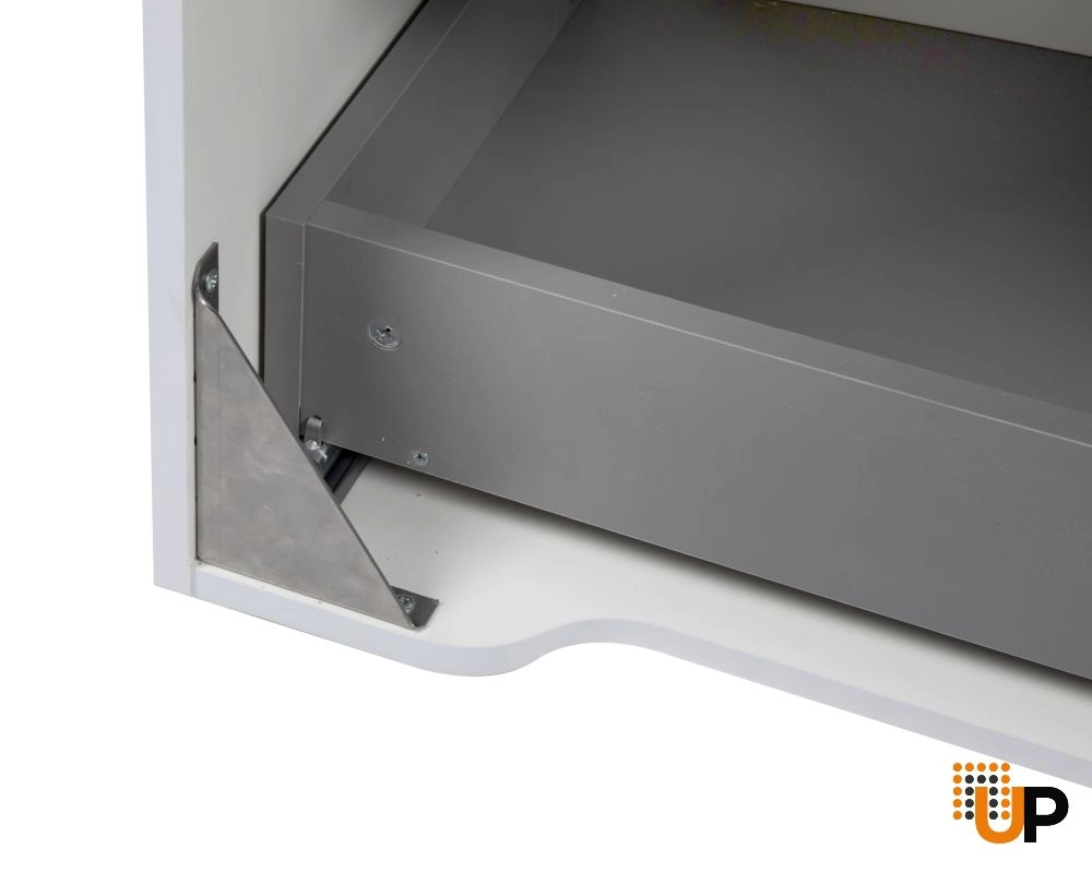 Modern Wall-Mount Bathroom Vanity with Washbasin | Delux White Hight Gloss Collection | Non-Toxic Fire-Resistant MDF-32" photo#6