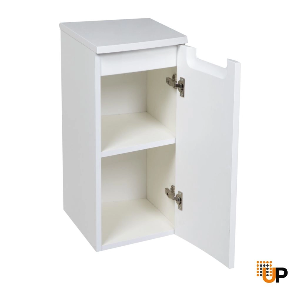 Side Vanity Cabinet Delux Collection White High Gloss Color 12 inch-Right photo#2