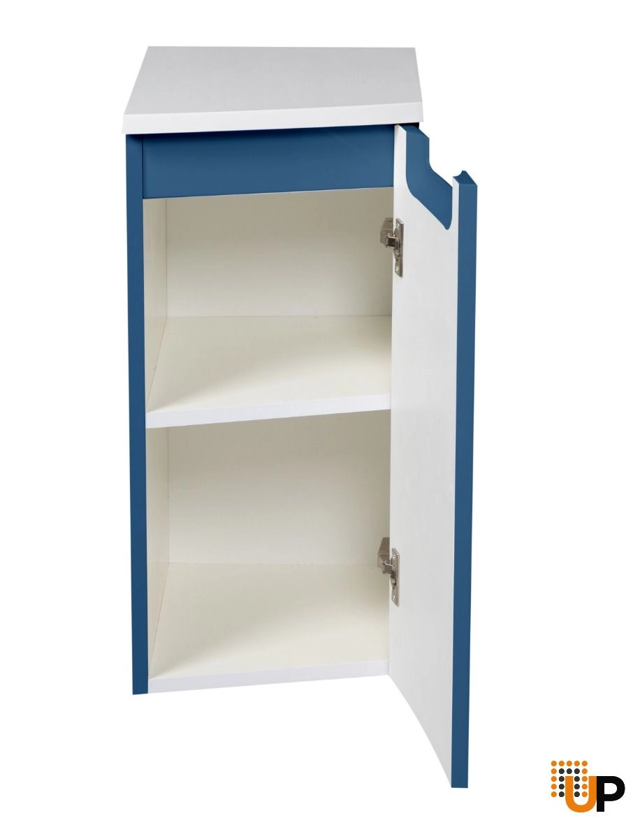 Side Vanity Cabinet Delux Collection Blue Matt Color 12" - Left photo#4