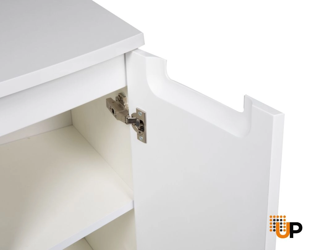 Side Vanity Cabinet Delux Collection White High Gloss Color 12 inch-Right photo#4