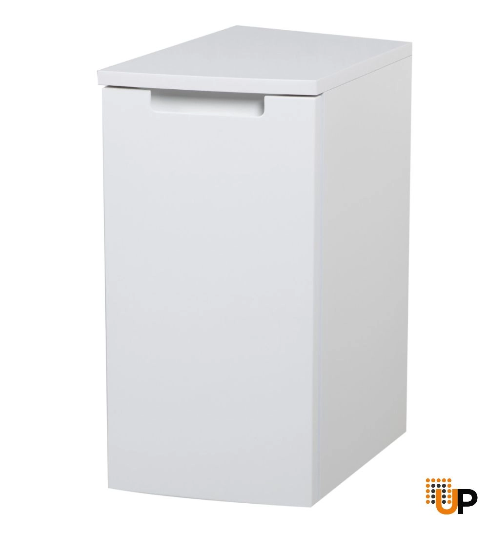 Side Vanity Cabinet Delux Collection White High Gloss Color 12 inch-Right photo#5