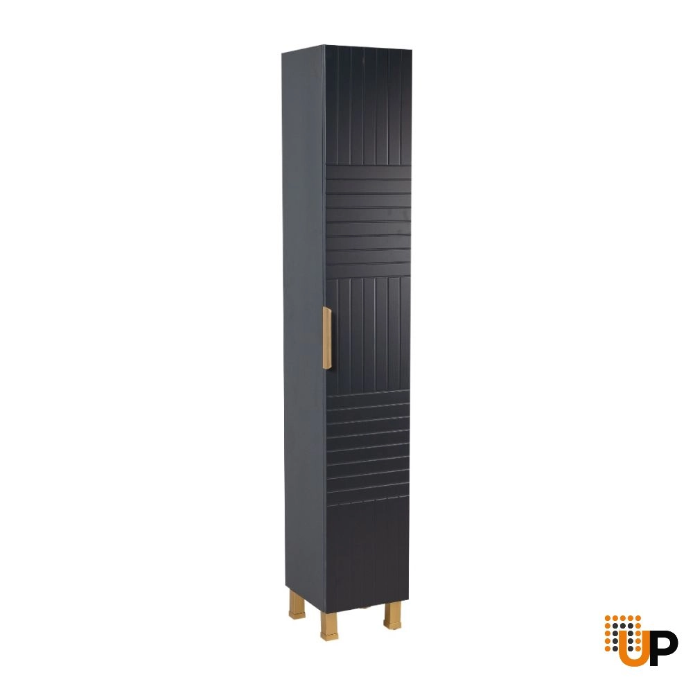 Side Vanity Cabinet Trevi Collection  Anthracite Color 12" photo#1