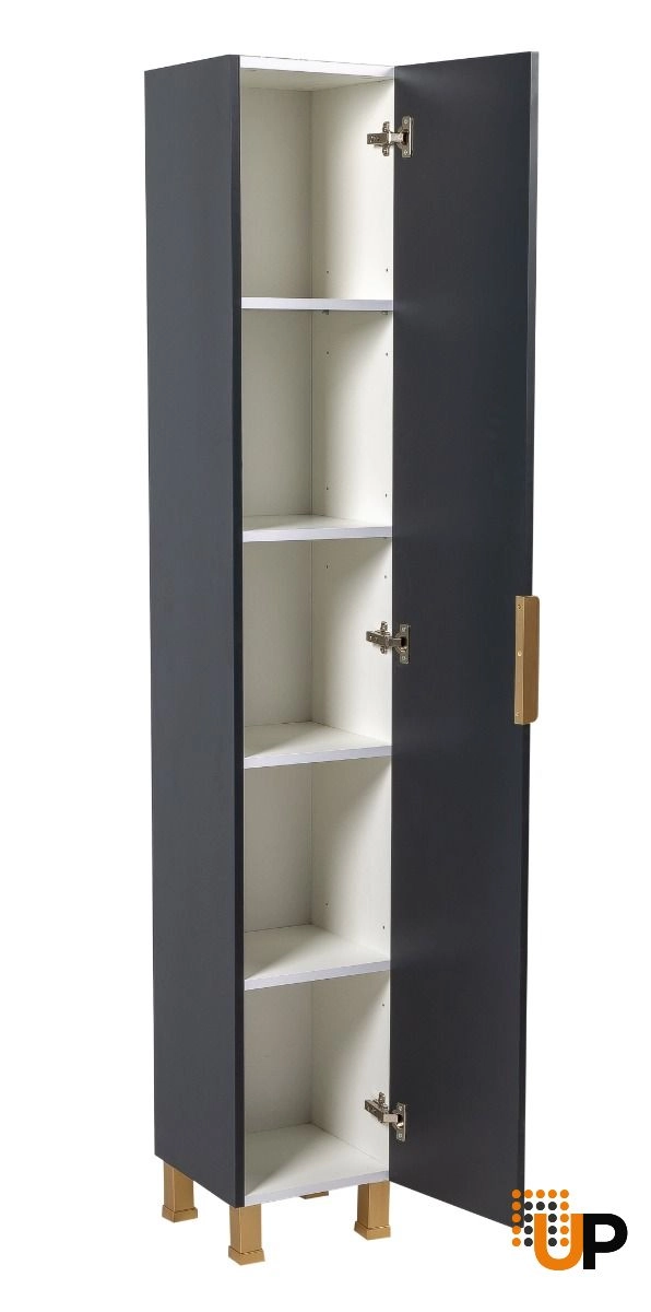 Side Vanity Cabinet Trevi Collection  Anthracite Color 12" photo#2