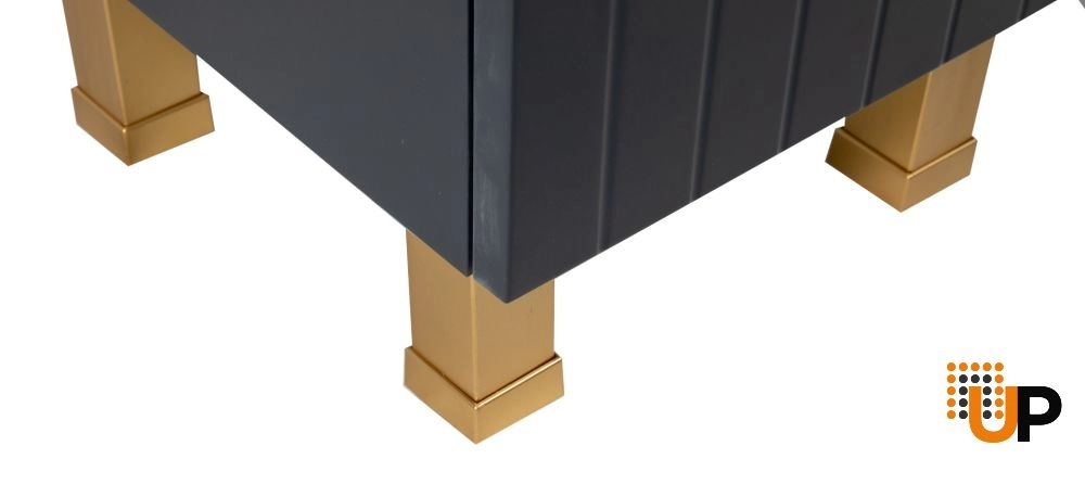Side Vanity Cabinet Trevi Collection  Anthracite Color 12" photo#5