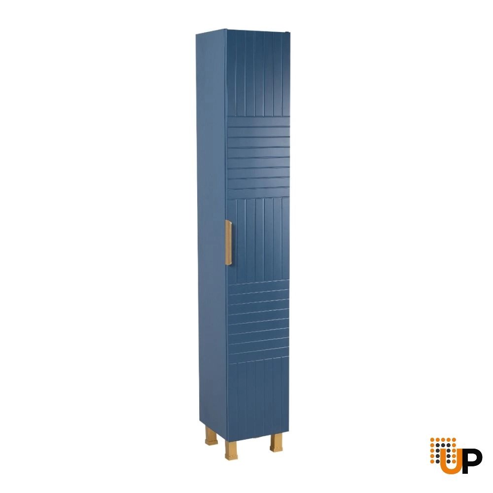 Side Vanity Cabinet Trevi Collection Blue Matt Color 12" photo#1
