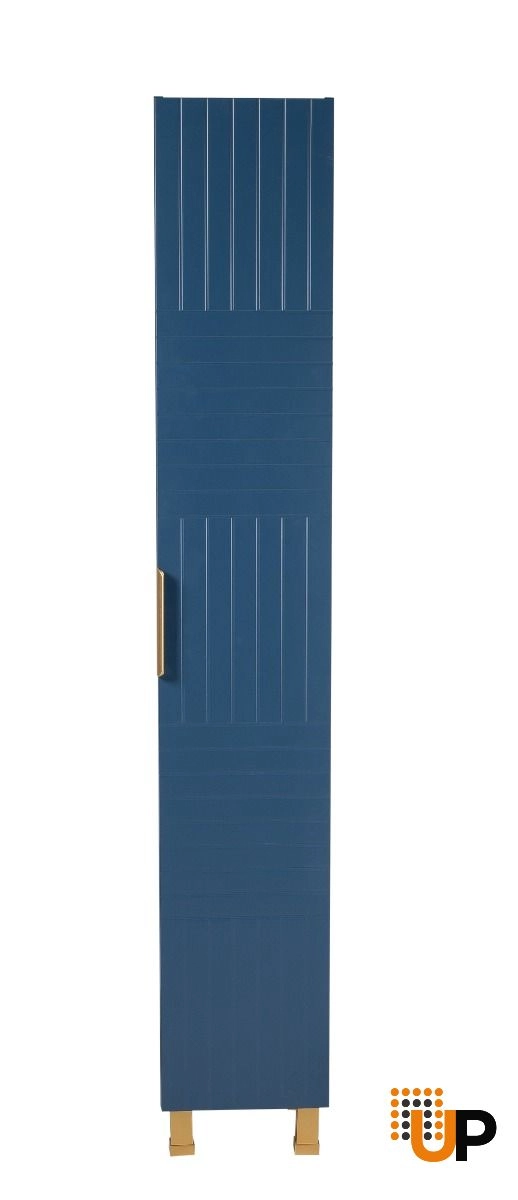 Side Vanity Cabinet Trevi Collection Blue Matt Color 12" photo#2