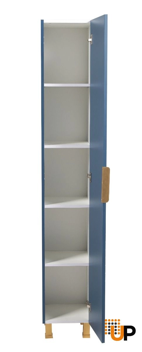Side Vanity Cabinet Trevi Collection Blue Matt Color 12" photo#3